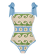 Adjustable Shoulder Straps Printed Swimsuit Set