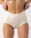 Women's High Waist Cotton Full Coverage Breathable Daily Solid Color Seamless Briefs