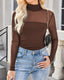 Women's High Neck Mesh Long Sleeve Bodysuit