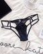 Cutout Crossover Strap Thongs