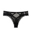 Sexy Polka Dot Lace Cutout See-through Thong