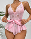 Bow-Tie Lace Backless See-Through Sexy Lingerie
