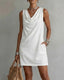 Casual Solid Color Sleeveless Dress