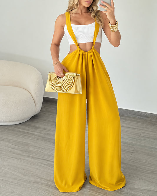 Casual Loose Wide-leg Overalls
