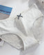 Women's Cotton Mid-Waist Solid Color Bow Seamless Comfortable Panties