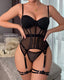 Mesh Breathable Sexy Underwire Gathered Sexy Lingerie Set