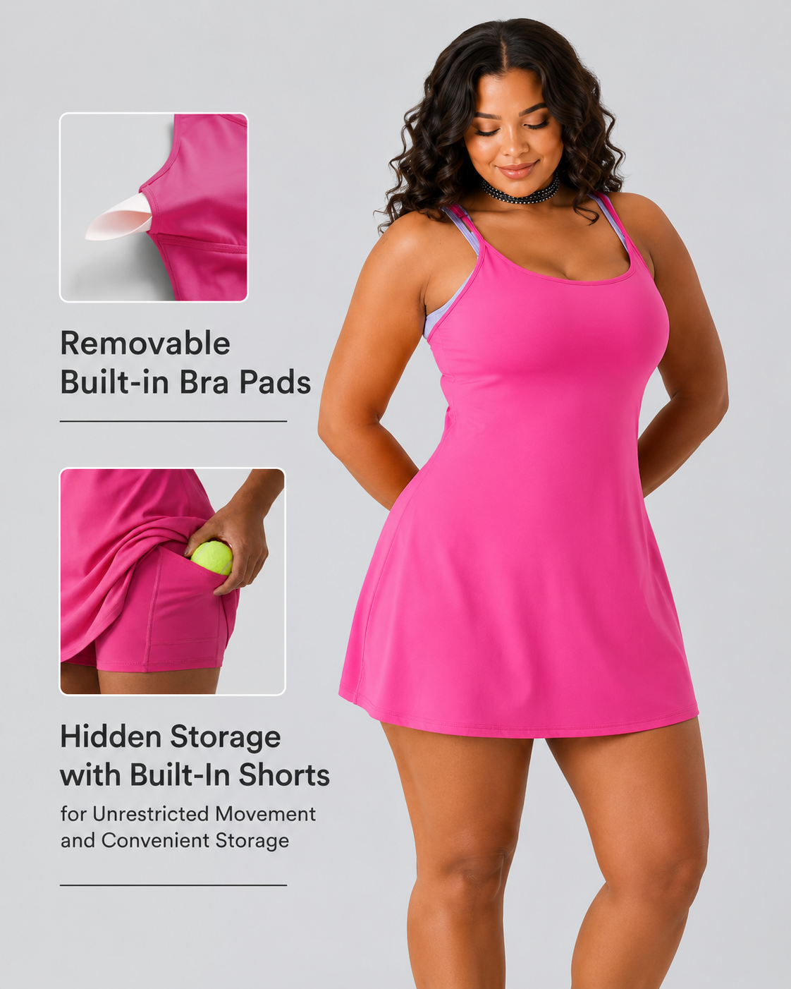 Casual Loose Stretchy Easy-to-Wear Yoga Dress