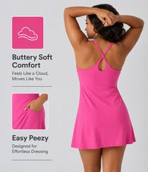 Casual Loose Stretchy Easy-to-Wear Yoga Dress