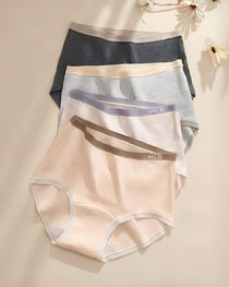 Plus Size 10A Antibacterial Cotton Extra Long Crotch High Waist Comfortable Briefs