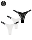 Sexy Heart Lace Thong Panties 3-Pack