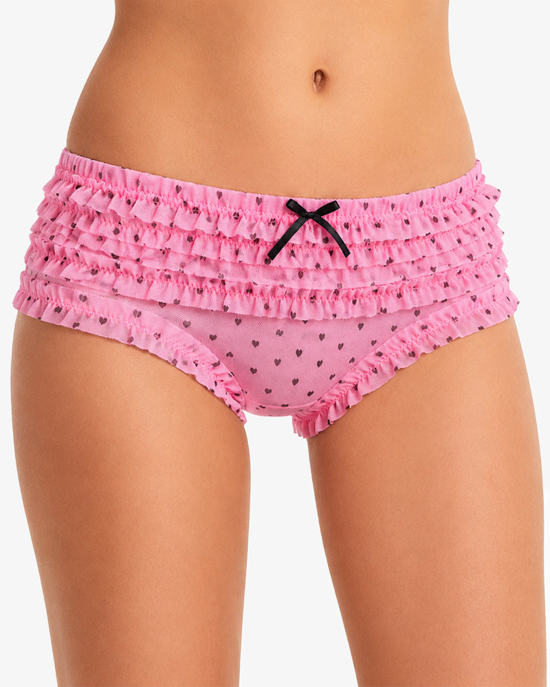 Floral Lace Ruffle Breathable Panties Main image