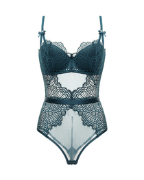 Sexy Lace Sheer Shaping Bodysuit