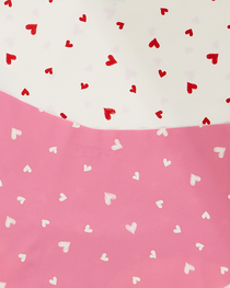 High-Waisted Heart Print Invisible Panties