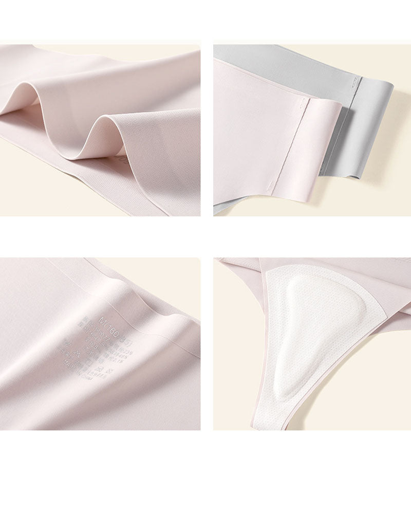 No VPL Ice Silk Seamless Thong for Women