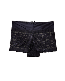 Sexy Hollow-Out Lace Mid-Rise Breathable Boyshorts
