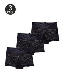 Sexy Hollow-Out Lace Mid-Rise Breathable Boyshorts