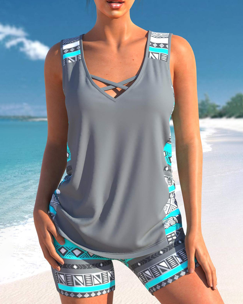 Quick-dry Hot Spring Beach Two-Piece Set Main image