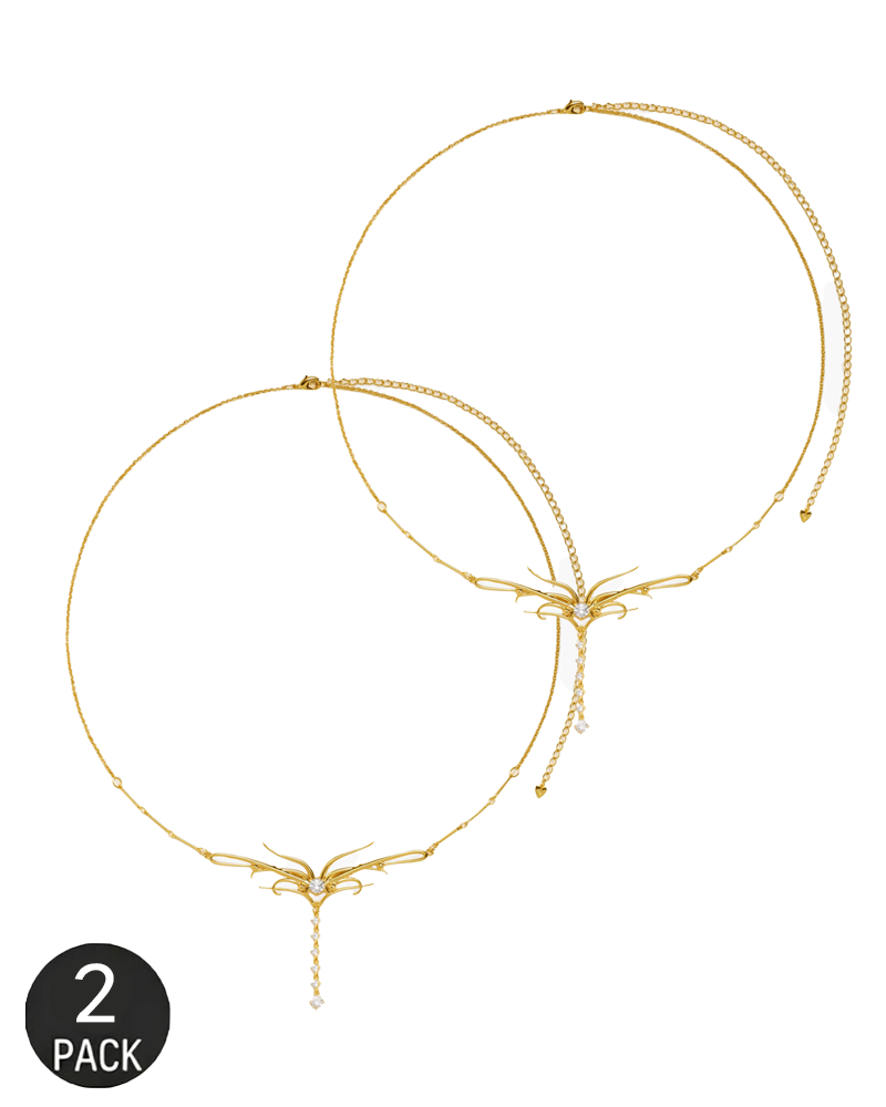 2-Packs Sexy Delicate Chain Rhinestone Totem Waist Chain