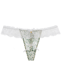 3-Pack Sexy Leopard Print Lace Trim Bell-Decorated Thongs