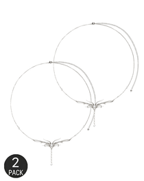 2-Packs Sexy Delicate Chain Rhinestone Totem Waist Chain