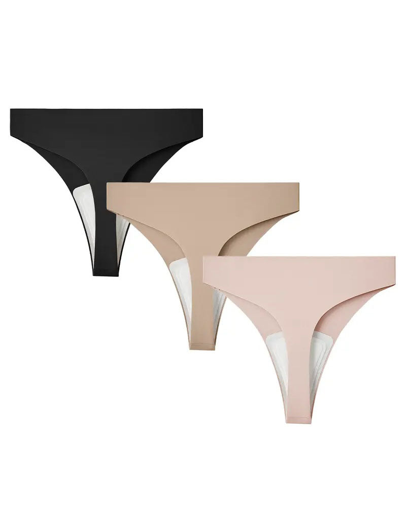 No VPL Ice Silk Seamless Thong for Women