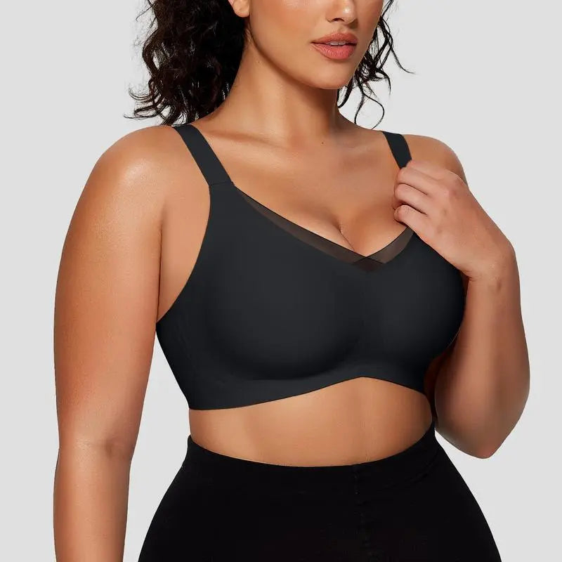 Womens Wireless Bras V Mesh Comfortable Bralette Supportive Main image