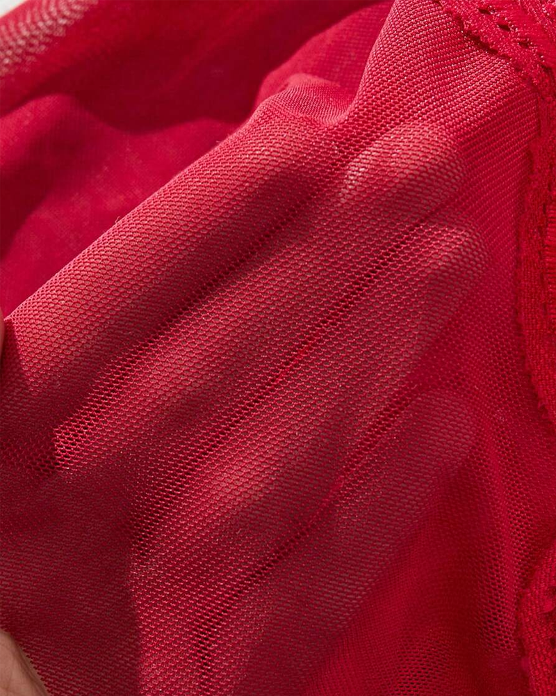 Sexy Lace Open-Crotch Halter Bodysuit