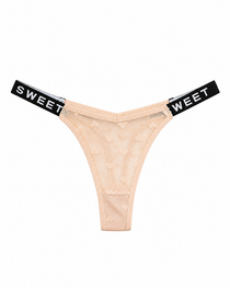 Sexy Heart Lace Thong Panties 3-Pack