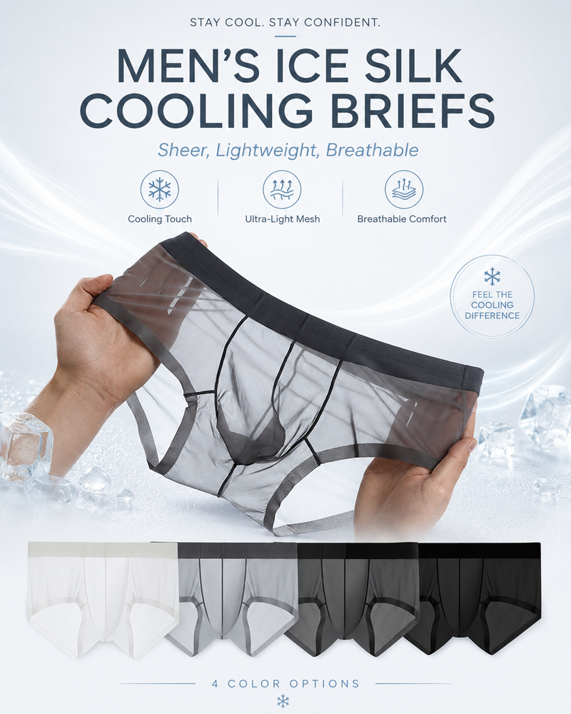 Men’s Ice Silk Sheer Cooling Briefs Secondary image