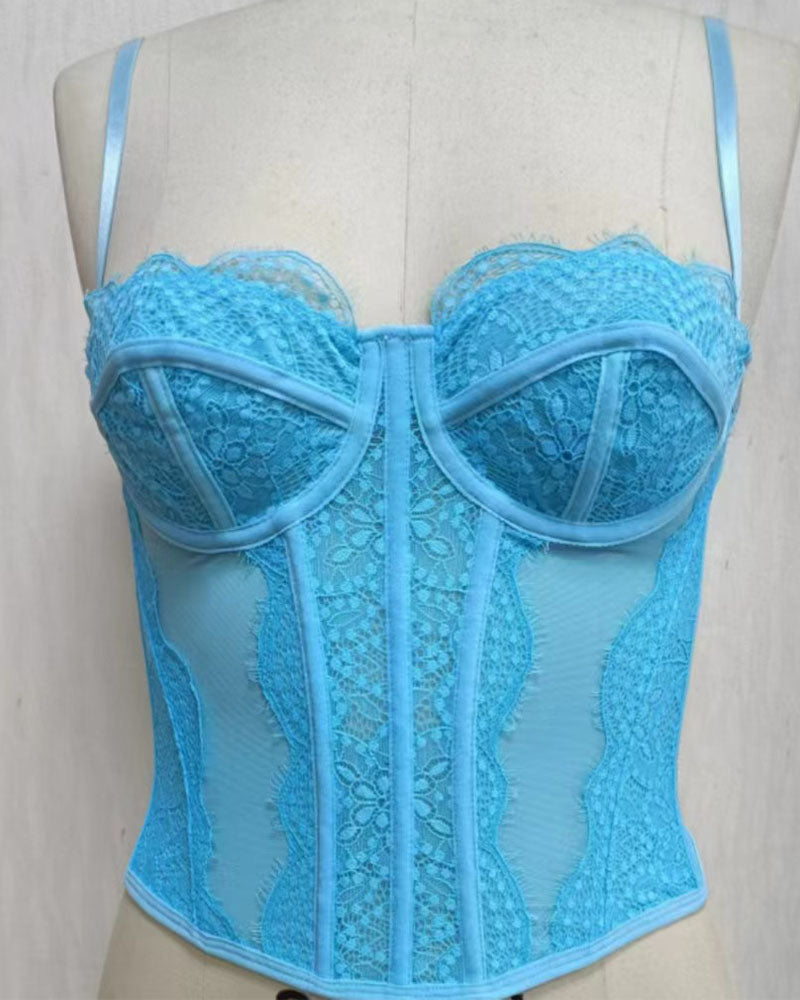 Vest Camisole Push-up Corset Sexy Slim-fit Strapless Lace Outer Wear Underwear