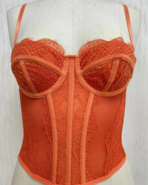 Vest Camisole Push-up Corset Sexy Slim-fit Strapless Lace Outer Wear Underwear