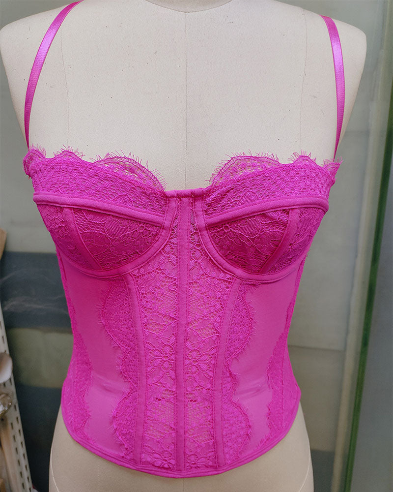 Vest Camisole Push-up Corset Sexy Slim-fit Strapless Lace Outer Wear Underwear