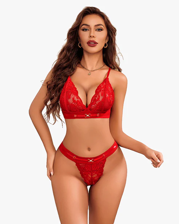 Floral Lace Bra and Panty Sets Main image