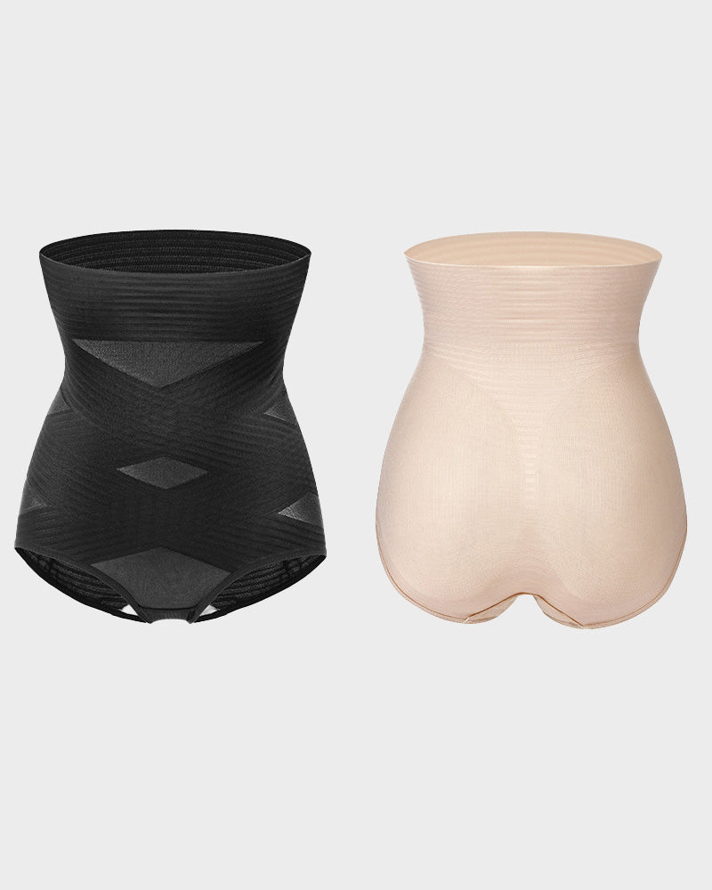 Women's slim cross design high waist and hip lift body Shapewear Secondary image