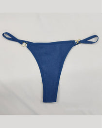 Cotton Threaded T-Pants Women's Low Waist Hip Lifting Fitness High Fork Fashionable Thong