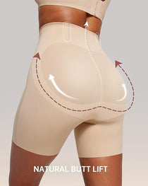 Women's High Waist Seamless Tummy Lifting Buttocks Breathable Shaping Shorts