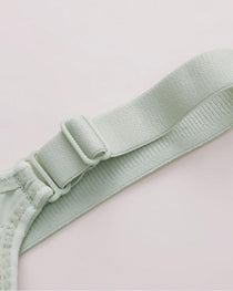 Women's Adjustable Support Straps Wirefree Comfort Push Up Jacquard Bra