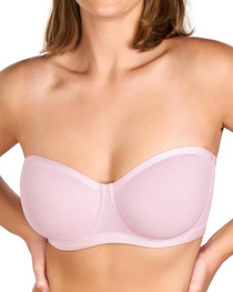 Women's Sheer Mesh Unlined Underwire Adjustable Removable Straps Half Cup Bra