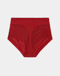 Women's High Elastic Seamless Tummy-Control Butt Lift Mesh Splicing Panties