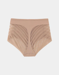 Women's High Elastic Seamless Tummy-Control Butt Lift Mesh Splicing Panties