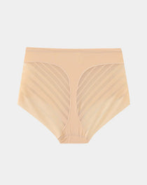 Women's High Elastic Seamless Tummy-Control Butt Lift Mesh Splicing Panties