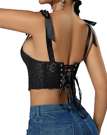 Women's Sexy Lace Floral Bodycon Tube Top