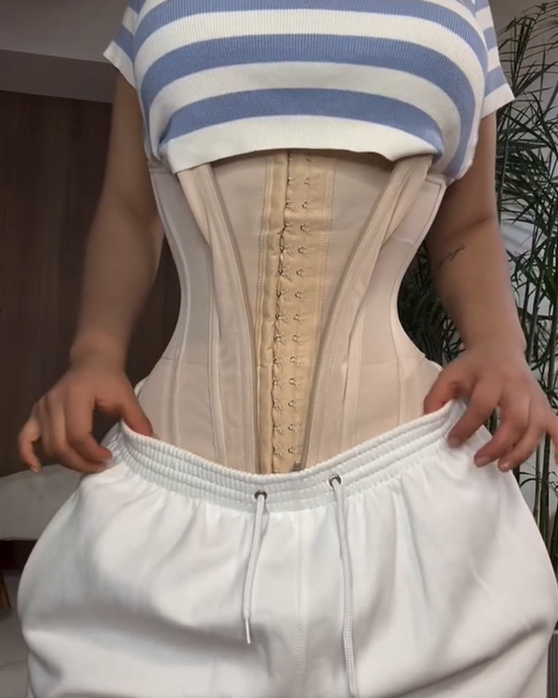 Women's Double Compression Straps Zippered Belly Control Invisible Waist Belt Main image