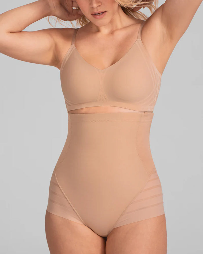 Women's High Waist Tummy Lifting Mesh Breathable Comfortable Shaping Panties Main image