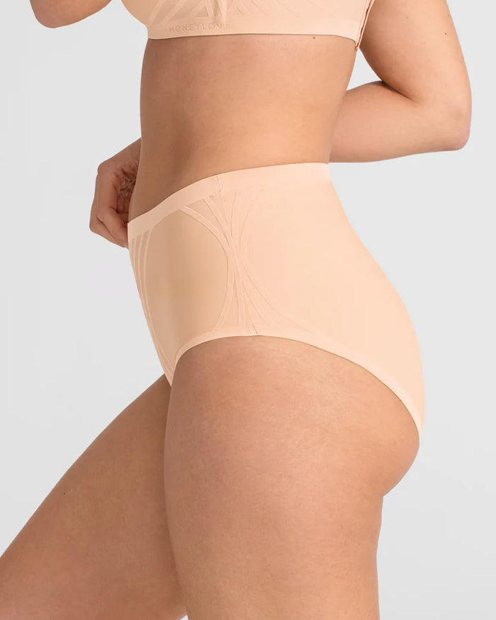3 Pack High Waist Tummy Lifting Hip Lifting Invisible Cross Comfort Breathable Briefs Secondary image