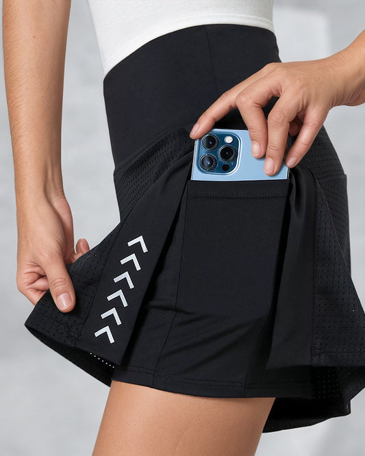 Summer High Waist Side Slits With Pockets Breathable Stretch Yoga Sports Fitness Shorts