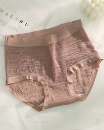 Summer Thin Quick-Drying Translucent Mesh Seamless Cotton Crotch Underwear