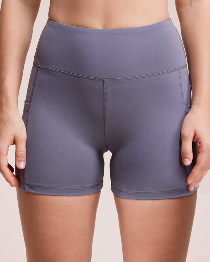 Casual Sports High Waist Breathable With Pockets Cycling Yoga Fitness Shorts Main image