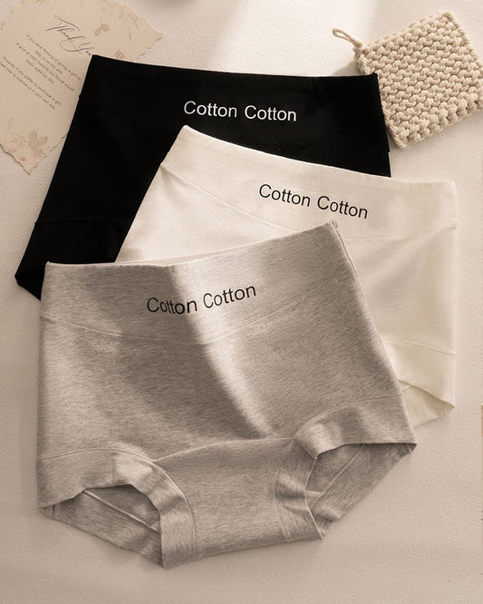 Women's Antibacterial Pure Cotton Seamless High Waist Comfortable Briefs