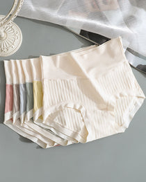 Pure Cotton Antibacterial Crotch Seamless High Elastic Belly-Controlling Cotton Underwear